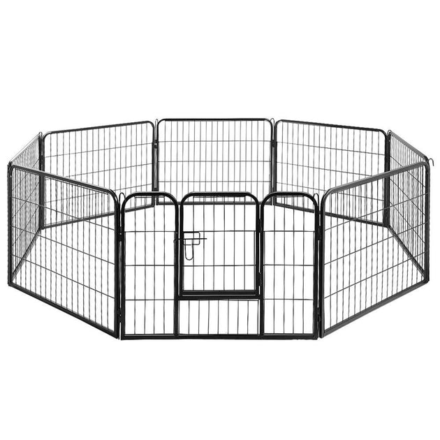 Buy i.Pet 24" 8 Panel Dog Playpen Pet Exercise Cage Enclosure Fence Play Pen discounted | Products On Sale Australia