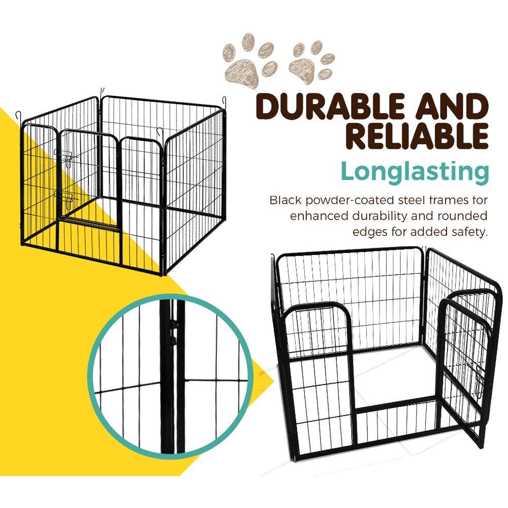 Buy i.Pet 24" 8 Panel Dog Playpen Pet Exercise Cage Enclosure Fence Play Pen discounted | Products On Sale Australia