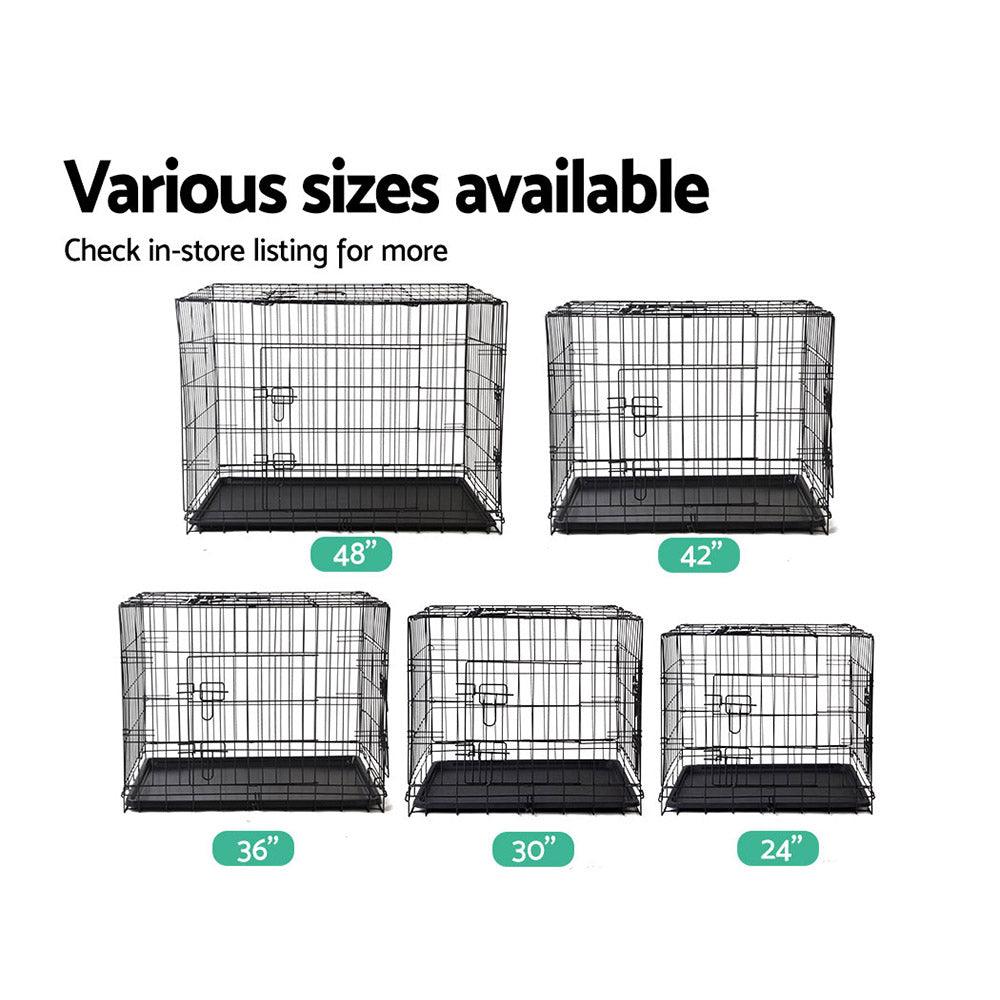 Buy i.Pet 24" Dog Cage Crate Kennel 3 Doors discounted | Products On Sale Australia