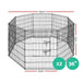 Buy i.Pet 2x36" 8 Panel Dog Playpen Pet Fence Exercise Cage Enclosure Play Pen discounted | Products On Sale Australia