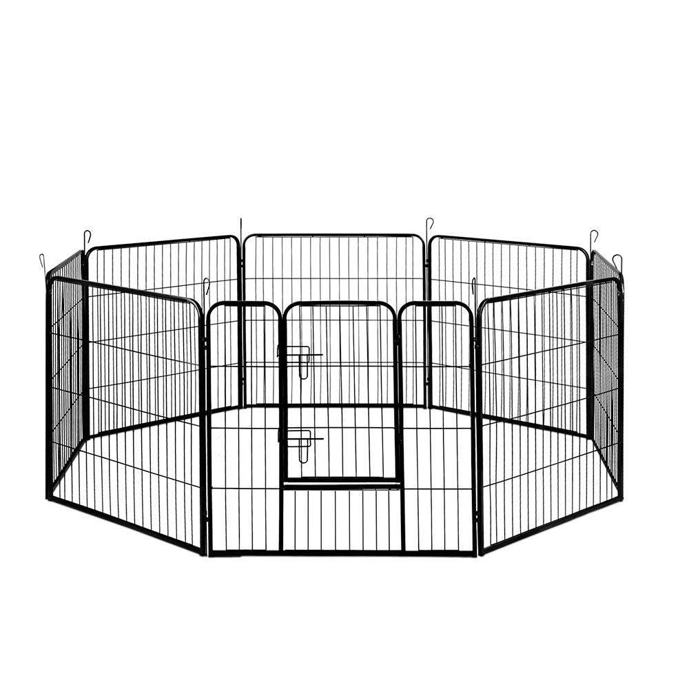 Buy i.Pet 32" 8 Panel Dog Playpen Pet Exercise Cage Enclosure Fence Play Pen discounted | Products On Sale Australia