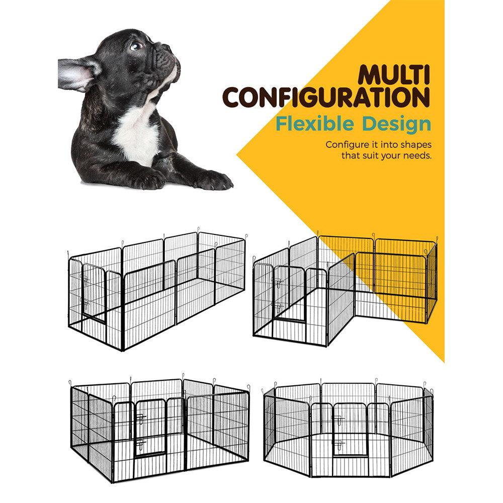 Buy i.Pet 32" 8 Panel Dog Playpen Pet Exercise Cage Enclosure Fence Play Pen discounted | Products On Sale Australia