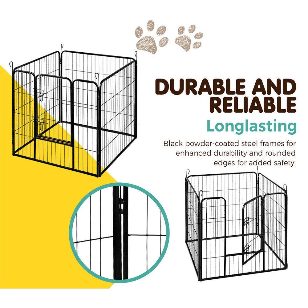 Buy i.Pet 32" 8 Panel Dog Playpen Pet Exercise Cage Enclosure Fence Play Pen discounted | Products On Sale Australia