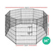 Buy i.Pet 36" 8 Panel Dog Playpen Pet Fence Exercise Cage Enclosure Play Pen discounted | Products On Sale Australia