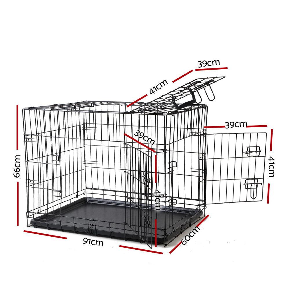 Buy i.Pet 36" Dog Cage Crate Kennel 3 Doors discounted | Products On Sale Australia