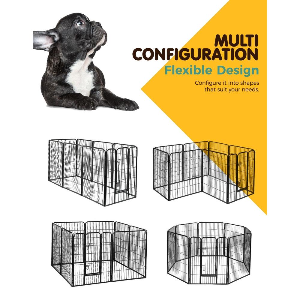 Buy i.Pet 40" 8 Panel Dog Playpen Pet Exercise Cage Enclosure Fence Play Pen discounted | Products On Sale Australia