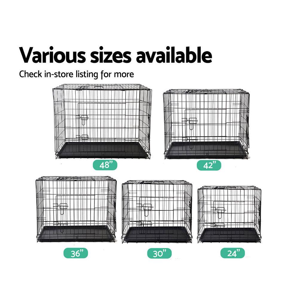 Buy i.Pet 48" Dog Cage Crate Large Kennel 3 Doors discounted | Products On Sale Australia