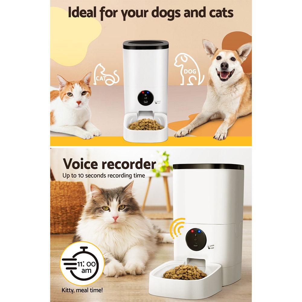 Buy i.Pet Automatic Pet Feeder 6L Wifi Auto Dog Cat Smart Food Dispenser Timer discounted | Products On Sale Australia