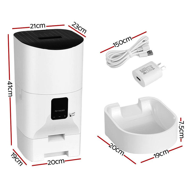 Buy i.Pet Automatic Pet Feeder 9L Wifi Auto Dog Cat Feeder Smart Food Dispenser Timer discounted | Products On Sale Australia