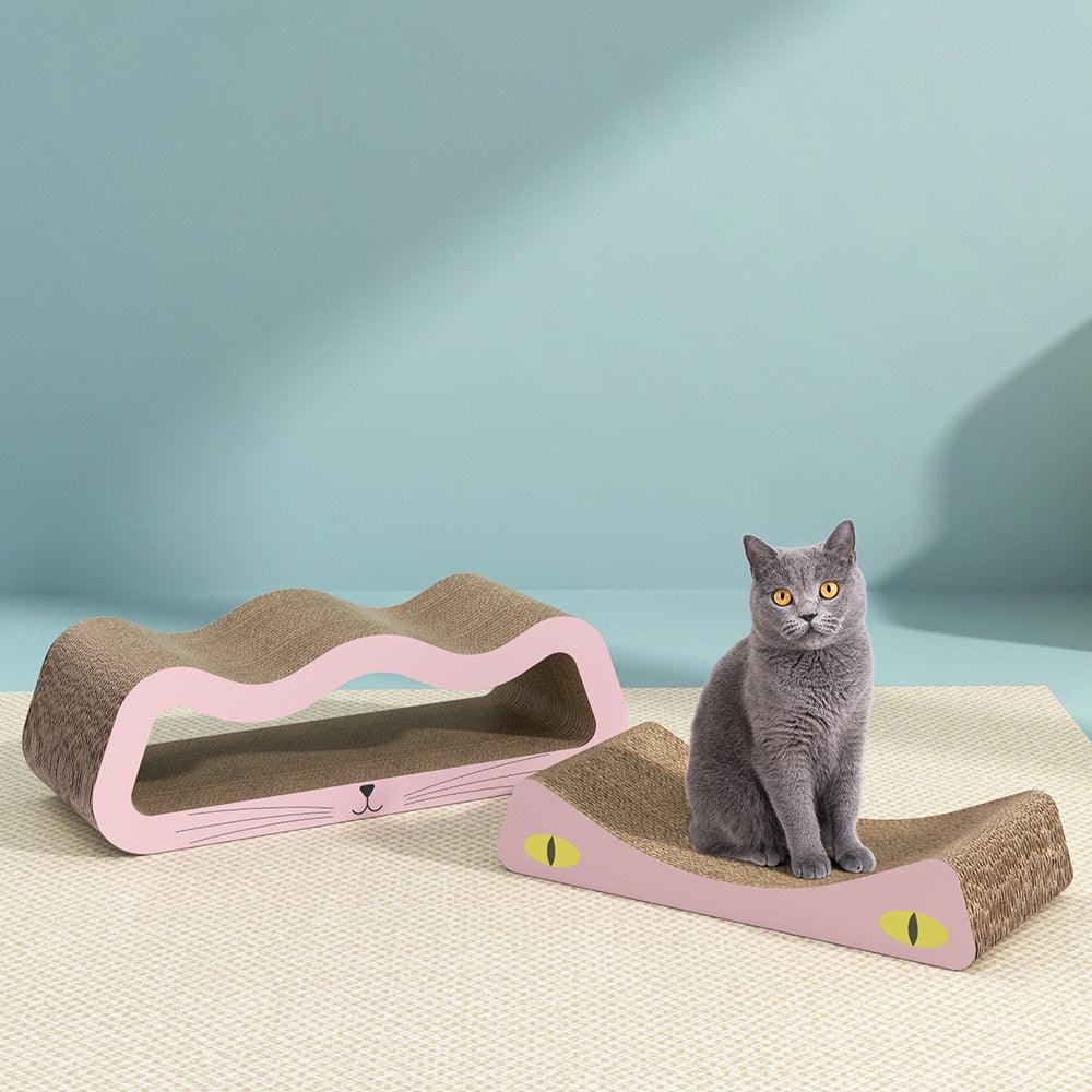 Buy i.Pet Cat Scratching Board Scratcher Cardboard Kitten Indoor Climbing Pad Catnip discounted | Products On Sale Australia