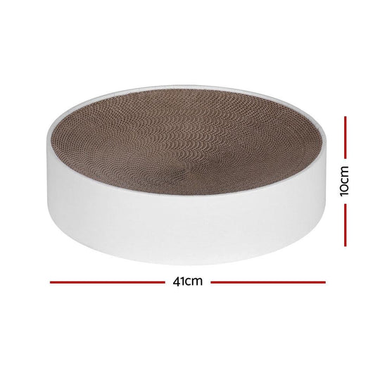 Buy i.Pet Cat Scratching Board Scratcher Cardboard Kitten Indoor Round Bed Catnip discounted | Products On Sale Australia