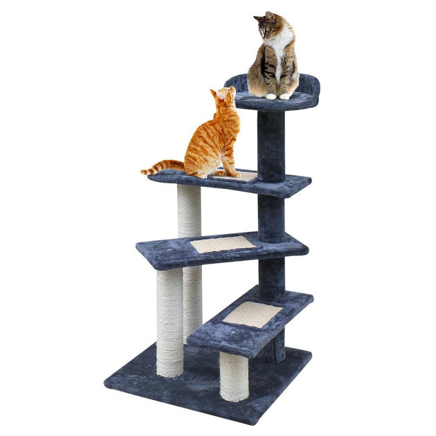 Buy i.Pet Cat Tree 100cm Scratching Post Scratcher Tower Wood Condo House Trees Bed discounted | Products On Sale Australia