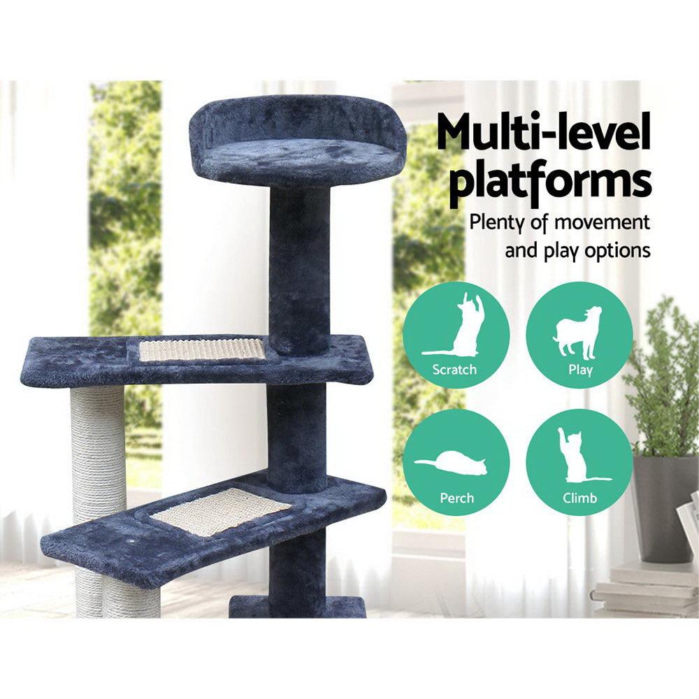 Buy i.Pet Cat Tree 100cm Scratching Post Scratcher Tower Wood Condo House Trees Bed discounted | Products On Sale Australia