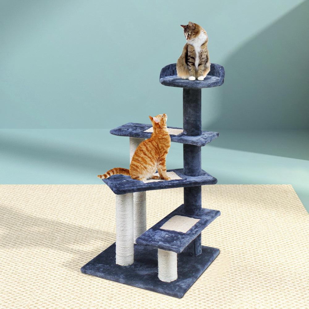 Buy i.Pet Cat Tree 100cm Scratching Post Scratcher Tower Wood Condo House Trees Bed discounted | Products On Sale Australia