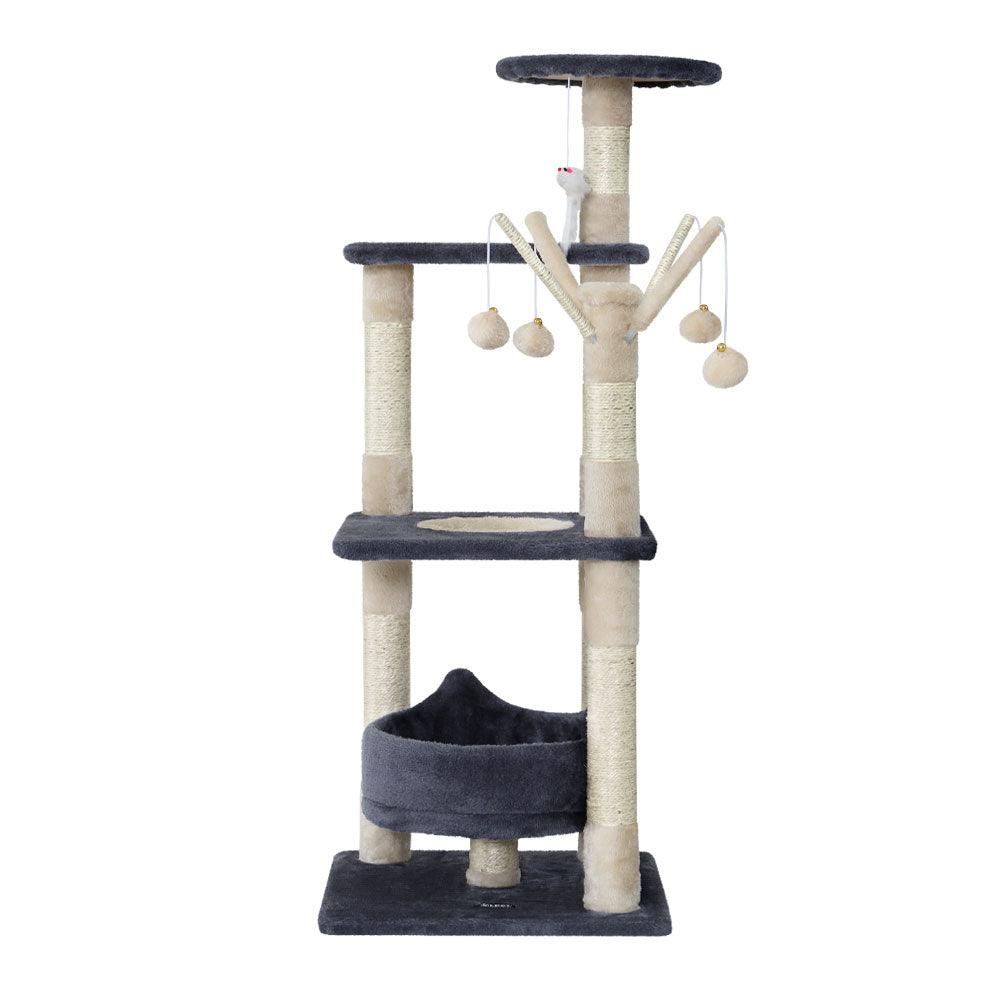 Buy i.Pet Cat Tree 110cm Tower Scratching Post Scratcher Wood Condo House Bed Toys discounted | Products On Sale Australia