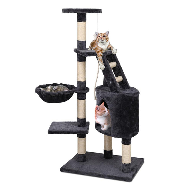 Buy i.Pet Cat Tree 120cm Tower Scratching Post Scratcher Wood Condo House Bed Toys discounted | Products On Sale Australia