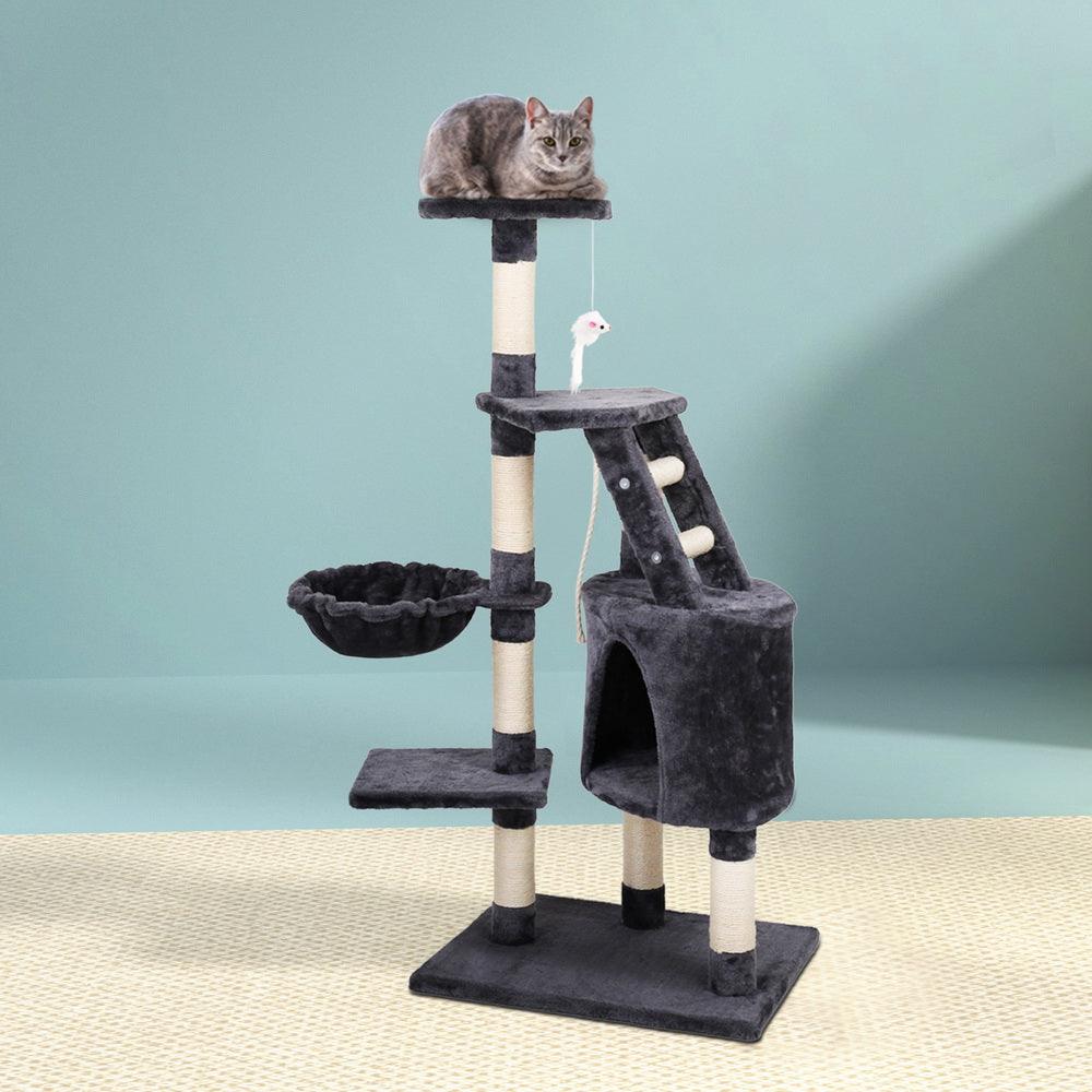 Buy i.Pet Cat Tree 120cm Tower Scratching Post Scratcher Wood Condo House Bed Toys discounted | Products On Sale Australia