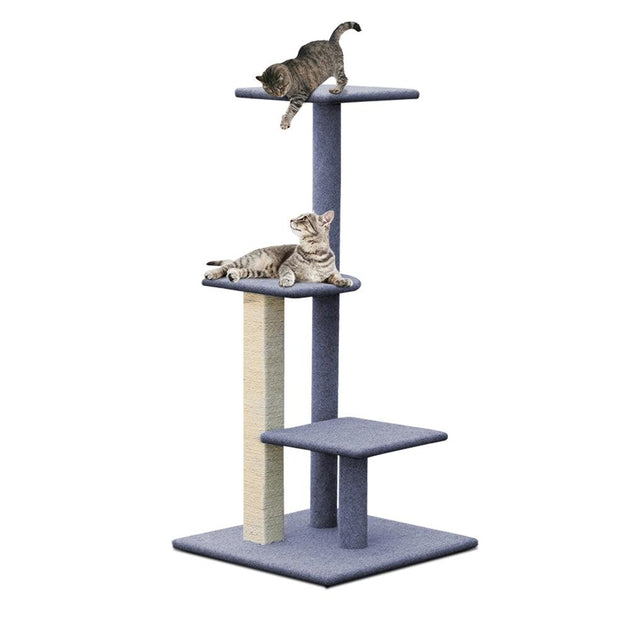 Buy i.Pet Cat Tree 124cm Scratching Post Tower Scratcher Trees Wood Condo Board discounted | Products On Sale Australia