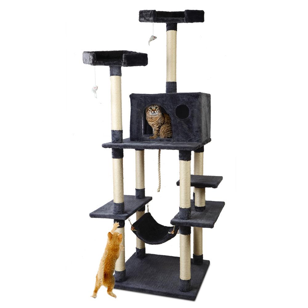 Buy i.Pet Cat Tree 184cm Tower Scratching Post Scratcher Wood Trees Condo Bed House discounted | Products On Sale Australia