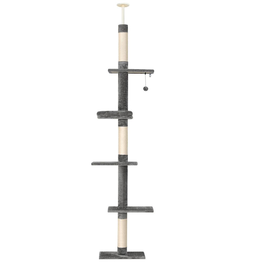 Buy i.Pet Cat Tree 290cm Tower Scratching Post Scratcher Floor to Ceiling Cats Bed discounted | Products On Sale Australia