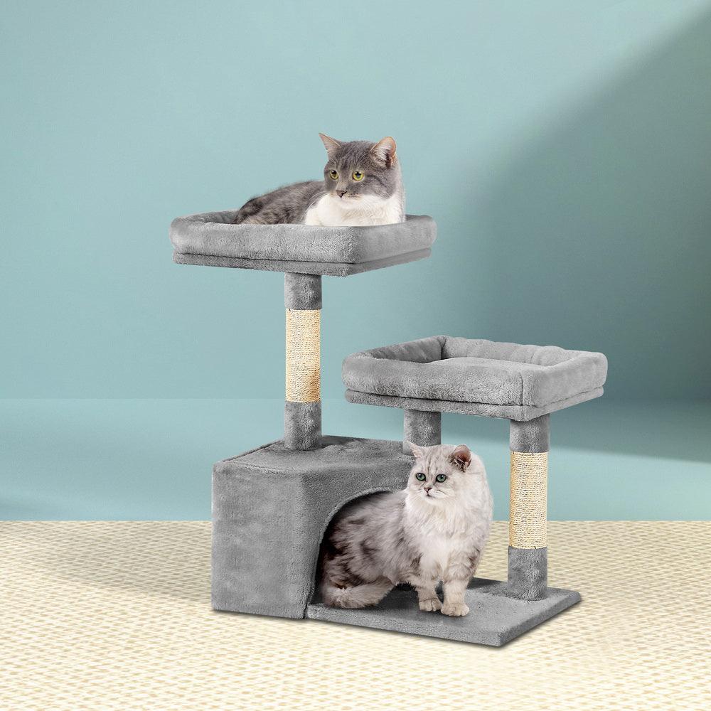 Buy i.Pet Cat Tree 69cm Scratching Post Tower Scratcher Wood Condo House Bed Trees discounted | Products On Sale Australia