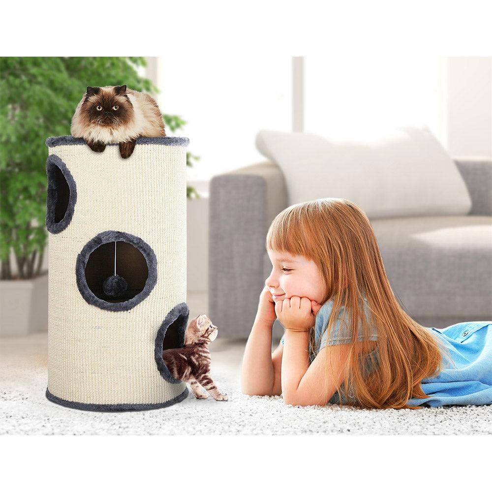 Buy i.Pet Cat Tree 70cm Scratching Post Tower Scratcher Trees Wood Condo House Toys discounted | Products On Sale Australia