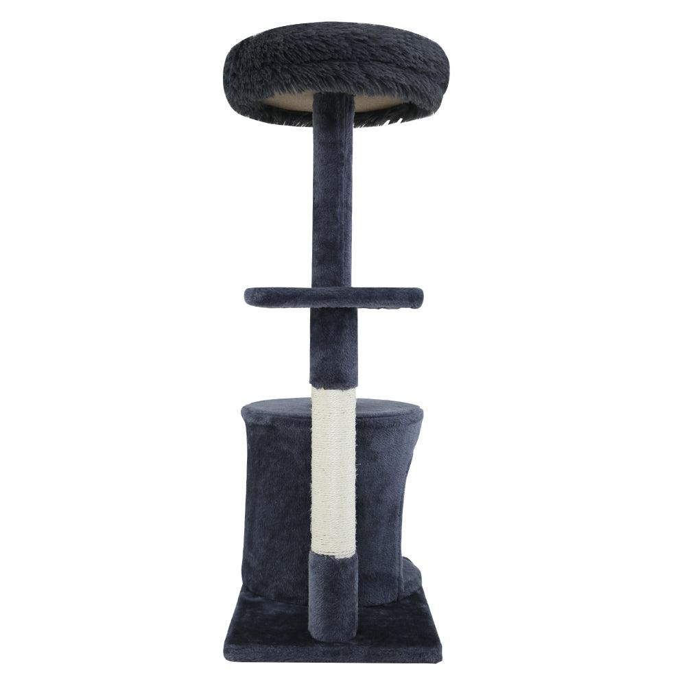 Buy i.Pet Cat Tree 94cm Scratching Post Tower Scratcher Condo House Wood Trees Grey discounted | Products On Sale Australia