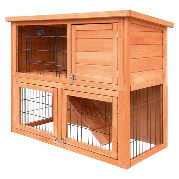 Buy i.Pet Chicken Coop 88cm x 40cm x 76cm Rabbit Hutch Large House Run Wooden Cage Outdoor discounted | Products On Sale Australia