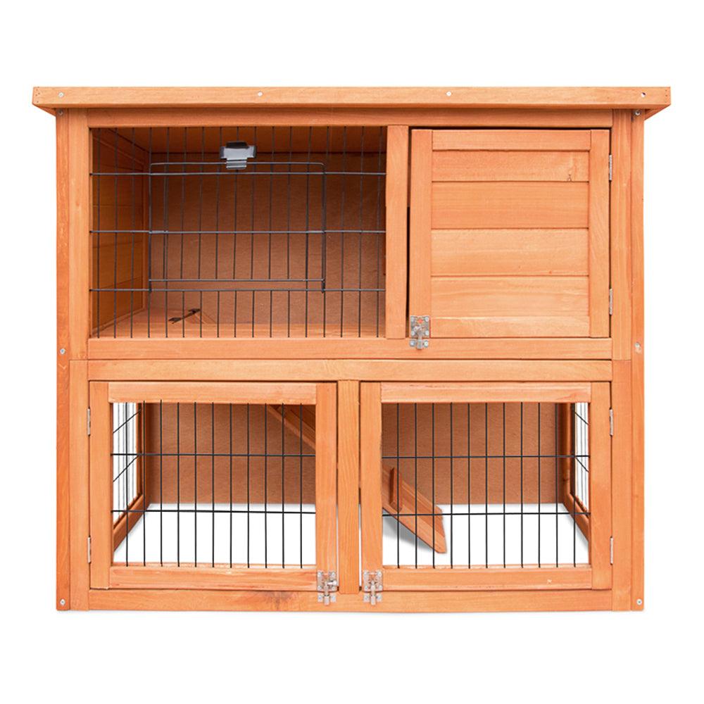 Buy i.Pet Chicken Coop 88cm x 40cm x 76cm Rabbit Hutch Large House Run Wooden Cage Outdoor discounted | Products On Sale Australia