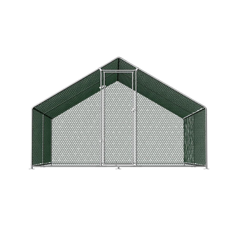 Buy i.Pet Chicken Coop Cage 3x4x2m Galvanised Steel discounted | Products On Sale Australia