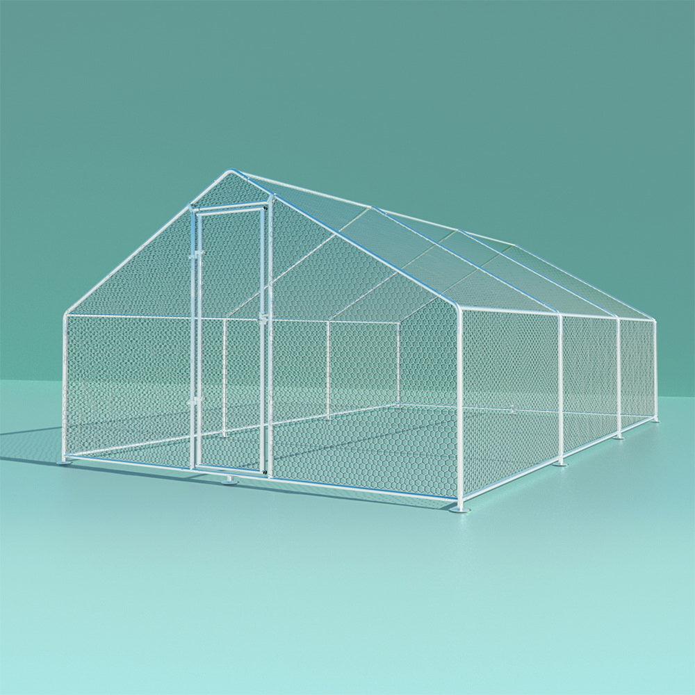 Buy i.Pet Chicken Coop Cage 3x6x2m Galvanised Steel discounted | Products On Sale Australia