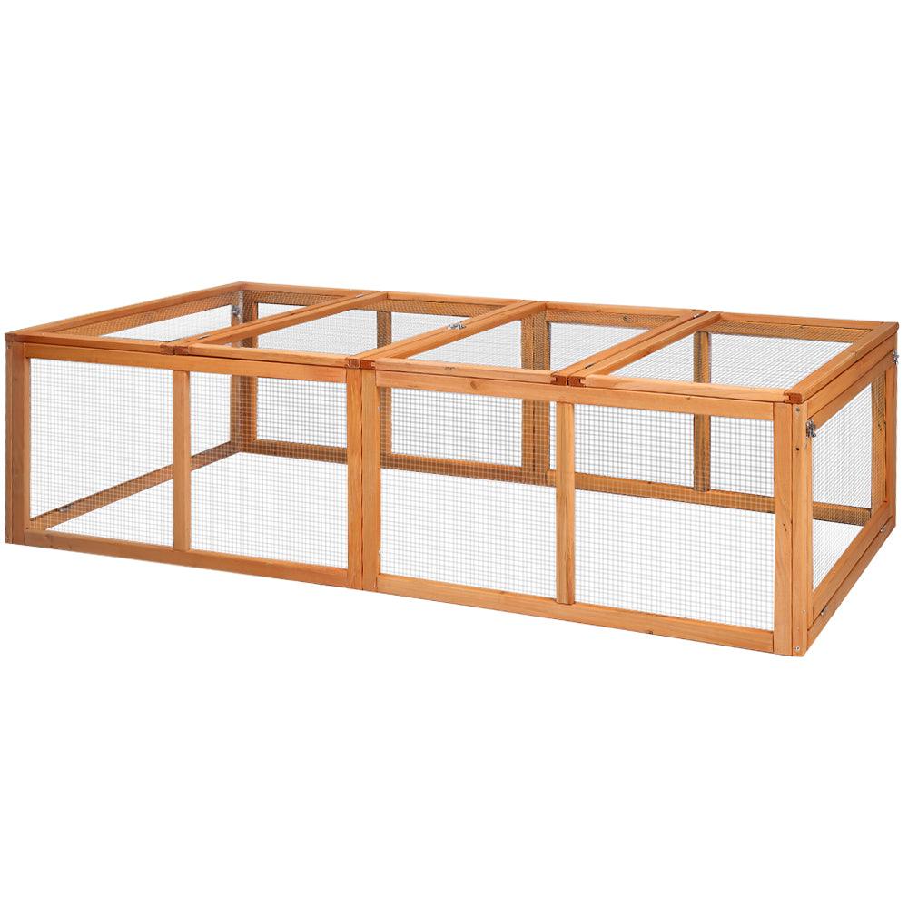 Buy i.Pet Chicken Coop Rabbit Hutch 180cm Extra Large Wooden Chicken House Run XL Hen Cage discounted | Products On Sale Australia