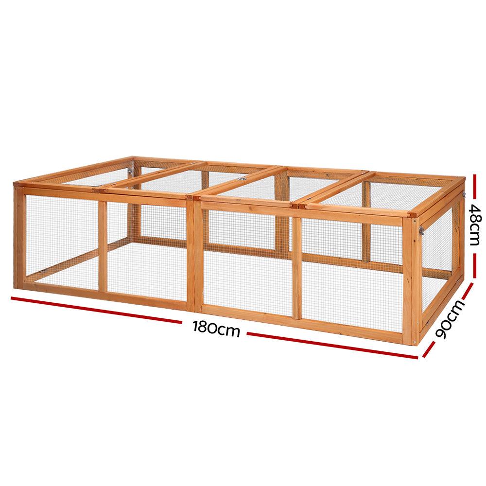 Buy i.Pet Chicken Coop Rabbit Hutch 180cm Extra Large Wooden Chicken House Run XL Hen Cage discounted | Products On Sale Australia