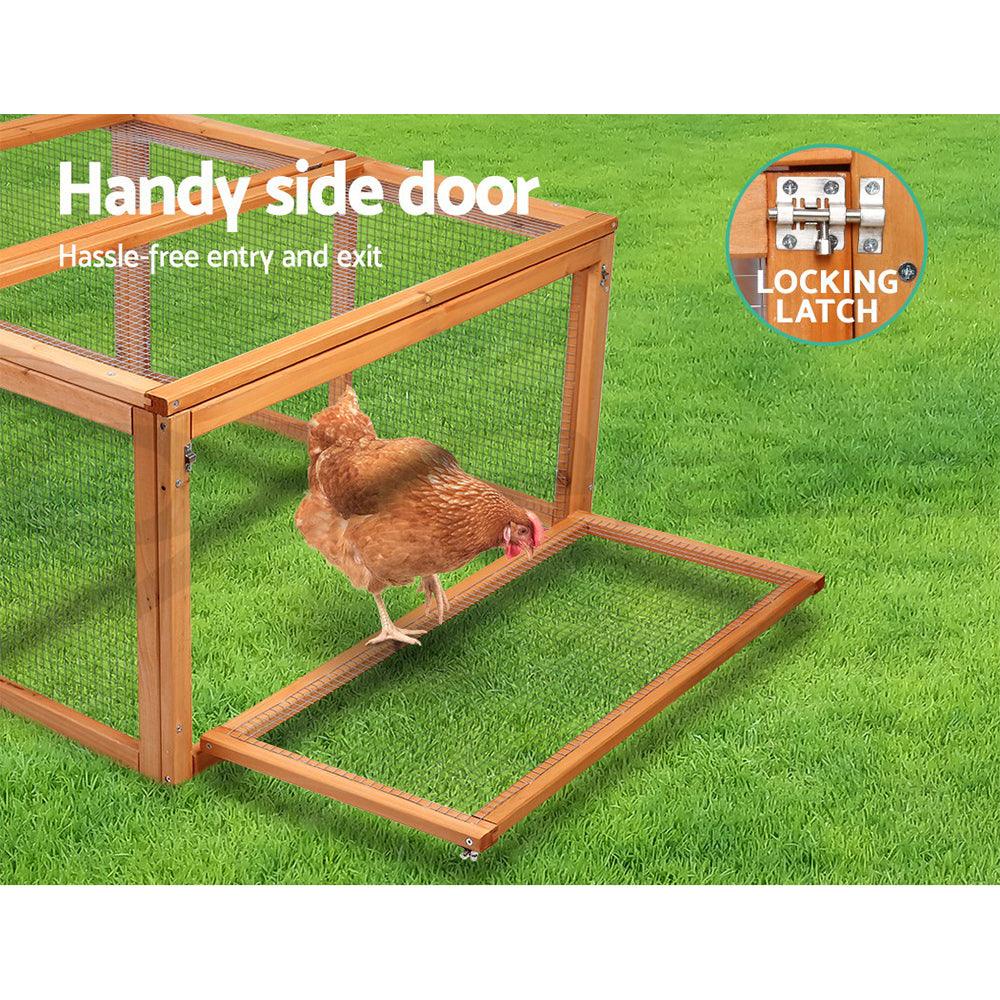 Buy i.Pet Chicken Coop Rabbit Hutch 180cm Extra Large Wooden Chicken House Run XL Hen Cage discounted | Products On Sale Australia