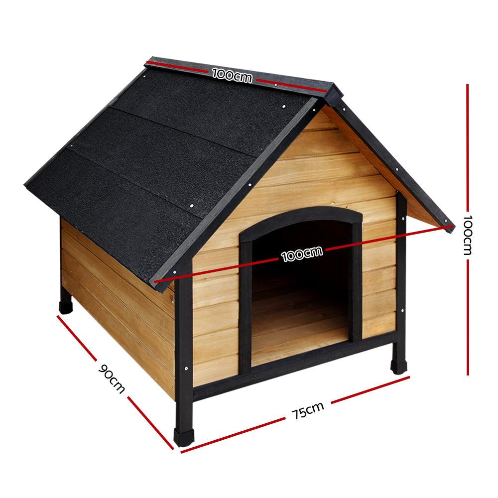 Buy i.Pet Dog Kennel Extra Large Wooden Outdoor House Pet Puppy House XL Crate Cabin Waterproof discounted | Products On Sale Australia