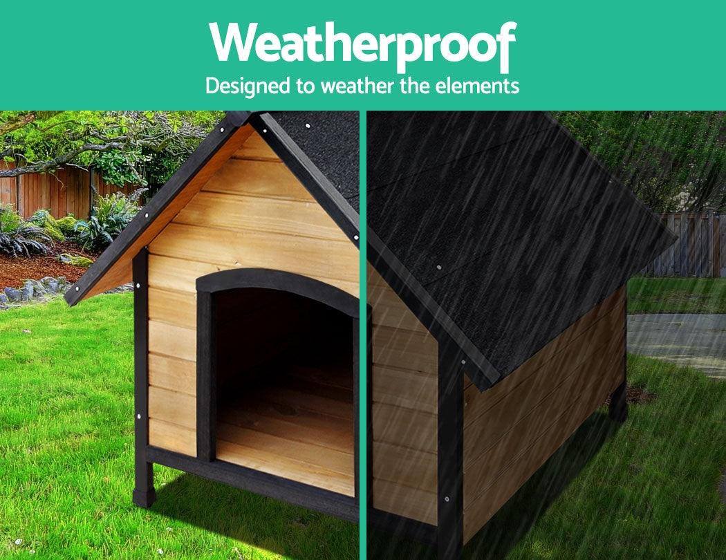 Buy i.Pet Dog Kennel Extra Large Wooden Outdoor House Pet Puppy House XL Crate Cabin Waterproof discounted | Products On Sale Australia