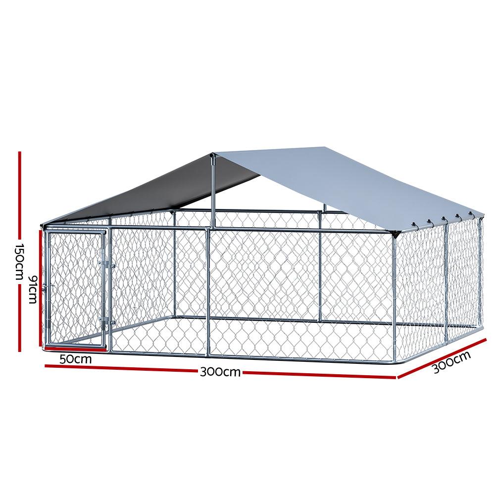 Buy i.Pet Dog Kennel Large House XXL Pet Run Cage Puppy Outdoor Enclosure With Roof discounted | Products On Sale Australia