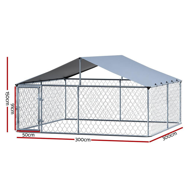 Buy i.Pet Dog Kennel Large House XXL Pet Run Cage Puppy Outdoor Enclosure With Roof discounted | Products On Sale Australia