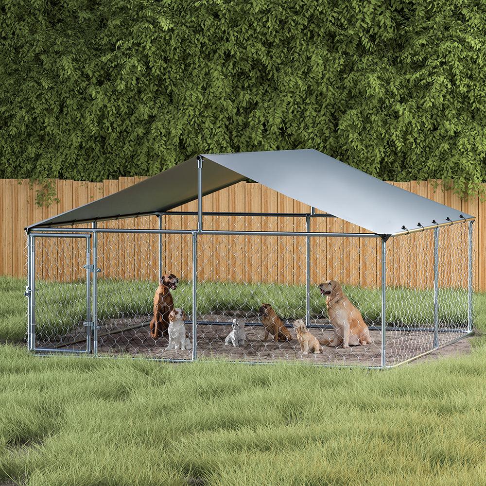 Buy i.Pet Dog Kennel Large House XXL Pet Run Cage Puppy Outdoor Enclosure With Roof discounted | Products On Sale Australia