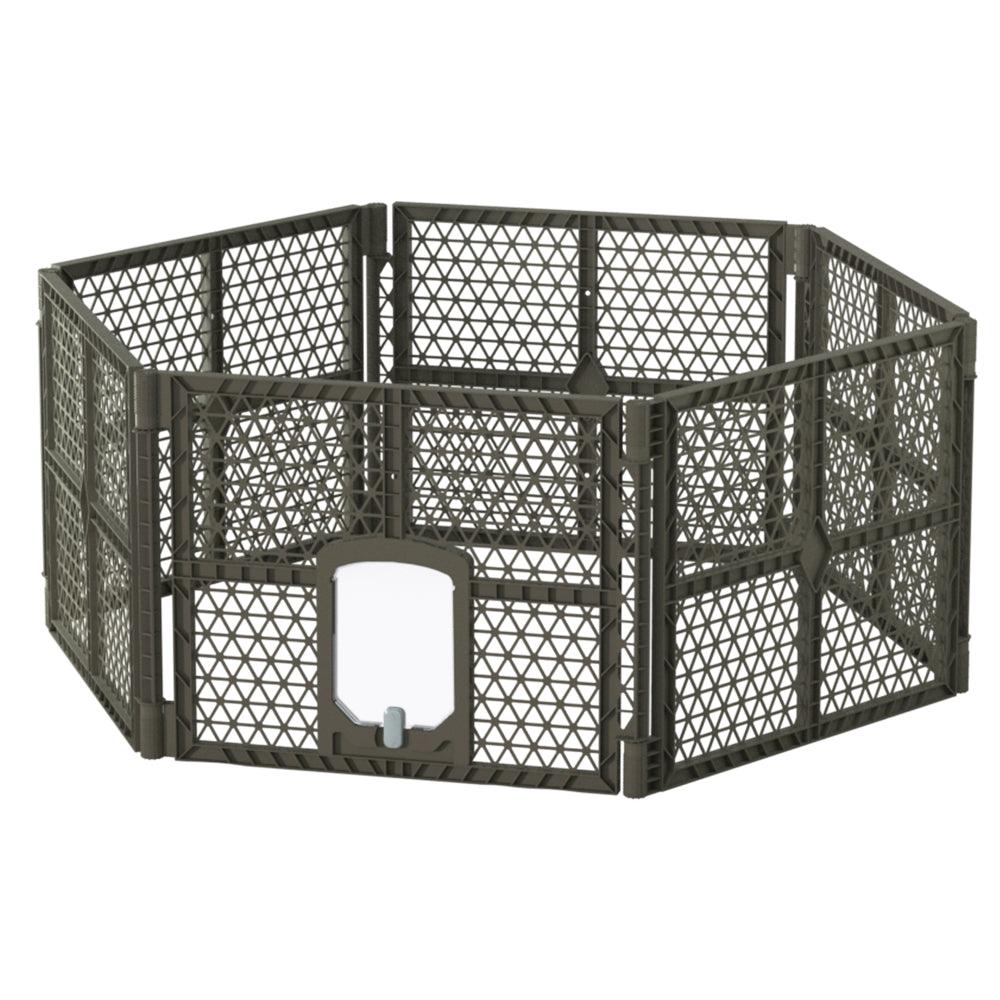 Buy i.Pet Dog Playpen Enclosure 6 Panel Pet Fence Plastic Play Pen discounted | Products On Sale Australia