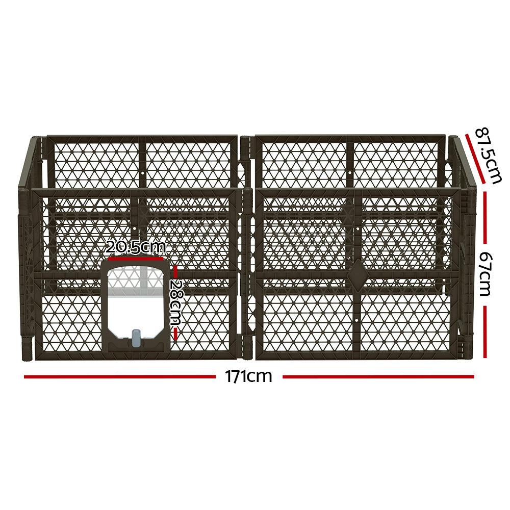 Buy i.Pet Dog Playpen Enclosure 6 Panel Pet Fence Plastic Play Pen discounted | Products On Sale Australia