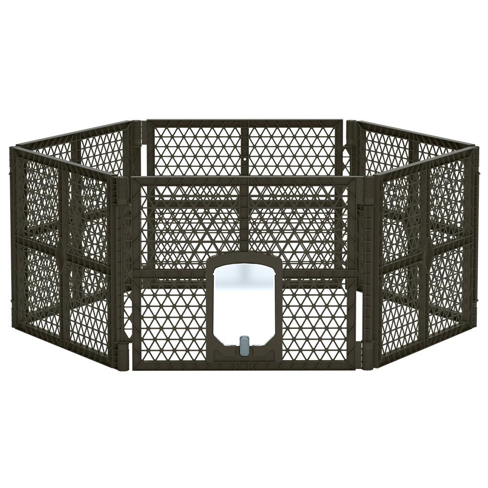 Buy i.Pet Dog Playpen Enclosure 6 Panel Pet Fence Plastic Play Pen discounted | Products On Sale Australia