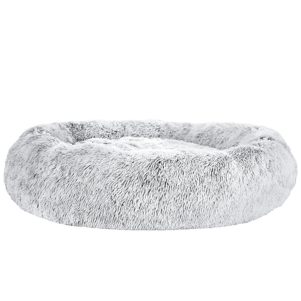 Buy i.Pet Pet Bed Dog Cat 110cm Calming Extra Large Soft Plush Light Charcoal discounted | Products On Sale Australia