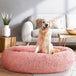 Buy i.Pet Pet Bed Dog Cat 110cm Calming Extra Large Soft Plush Pink discounted | Products On Sale Australia