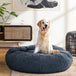 Buy i.Pet Pet Bed Dog Cat 90cm Large Calming Soft Plush Bed Dark Grey discounted | Products On Sale Australia