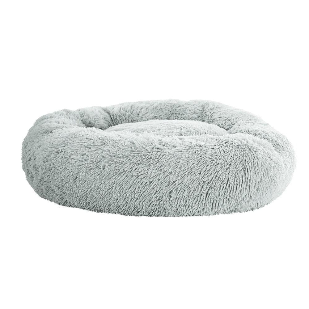 Buy i.Pet Pet Bed Dog Cat 90cm Large Calming Soft Plush Light Grey discounted | Products On Sale Australia