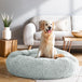 Buy i.Pet Pet Bed Dog Cat 90cm Large Calming Soft Plush Light Grey discounted | Products On Sale Australia