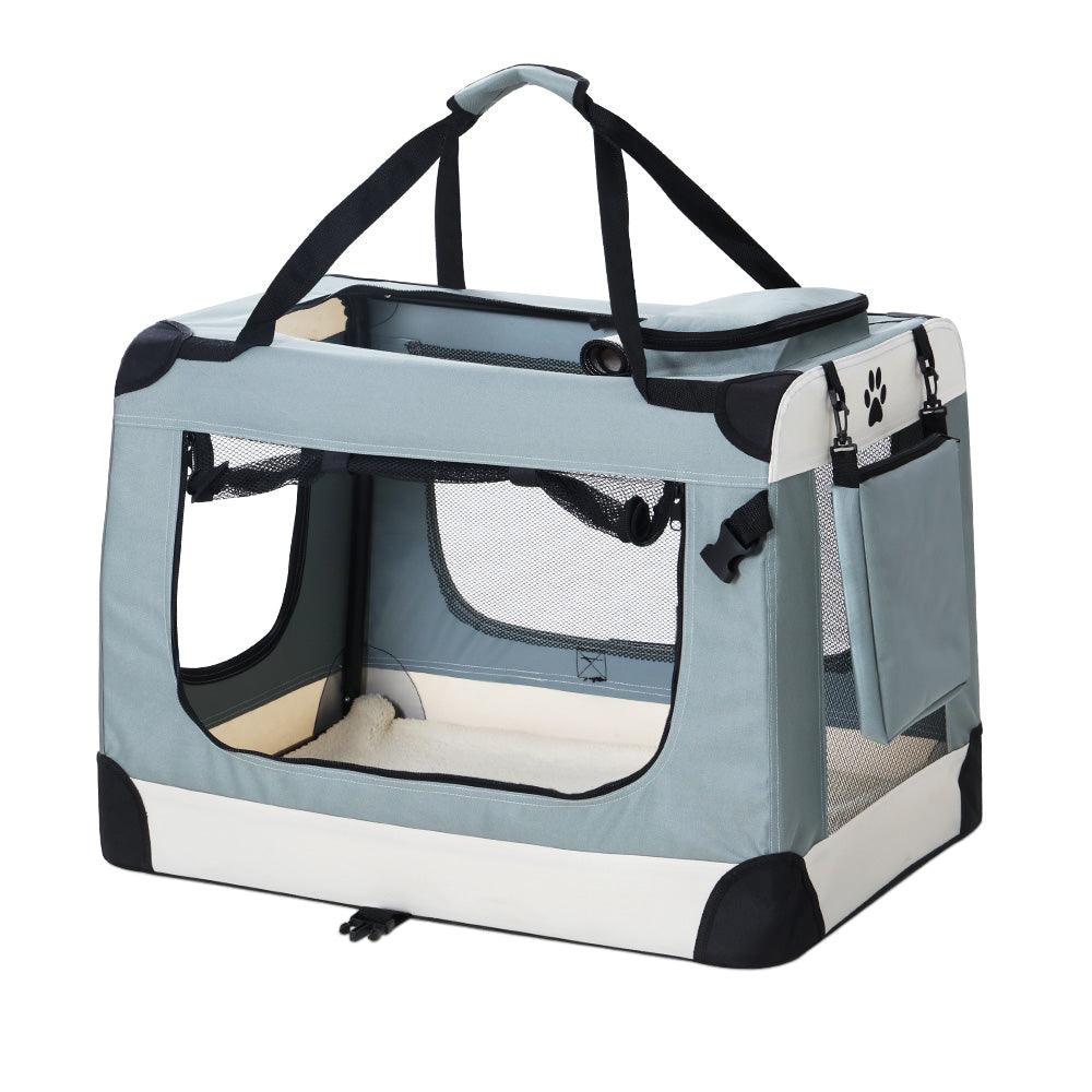 Buy i.Pet Pet Carrier Soft Crate Dog Cat Travel 90x61CM Portable Foldable Car 2XL discounted | Products On Sale Australia