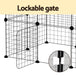 Buy i.Pet Pet Dog Playpen Enclosure Cage 20 Panel Puppy Fence Play Pen Foldable Metal discounted | Products On Sale Australia