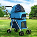 Buy i.Pet Pet Stroller Dog Pram Large Cat Carrier Travel Foldable 4 Wheels Double discounted | Products On Sale Australia